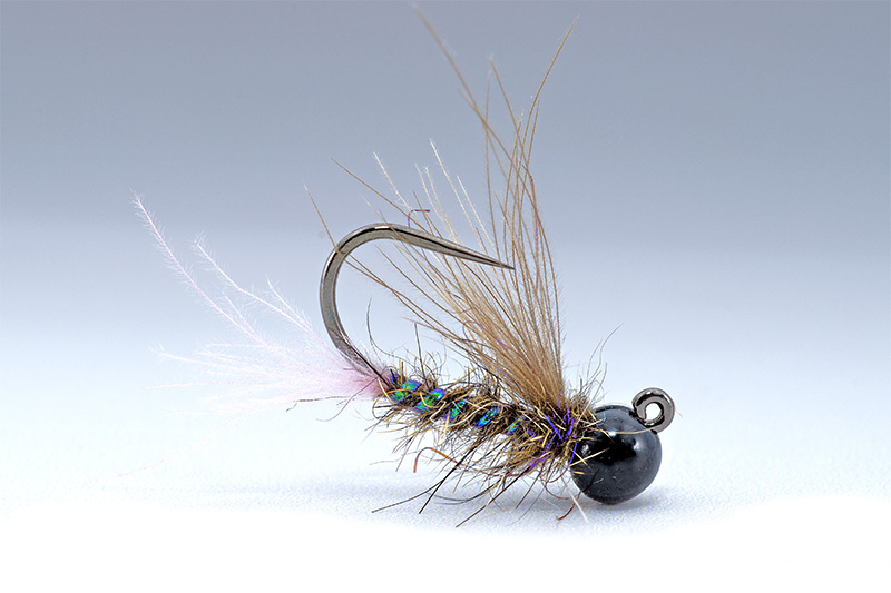 winged nymph tied with CDC and mad rabbit dubbing by Lucian Vasies