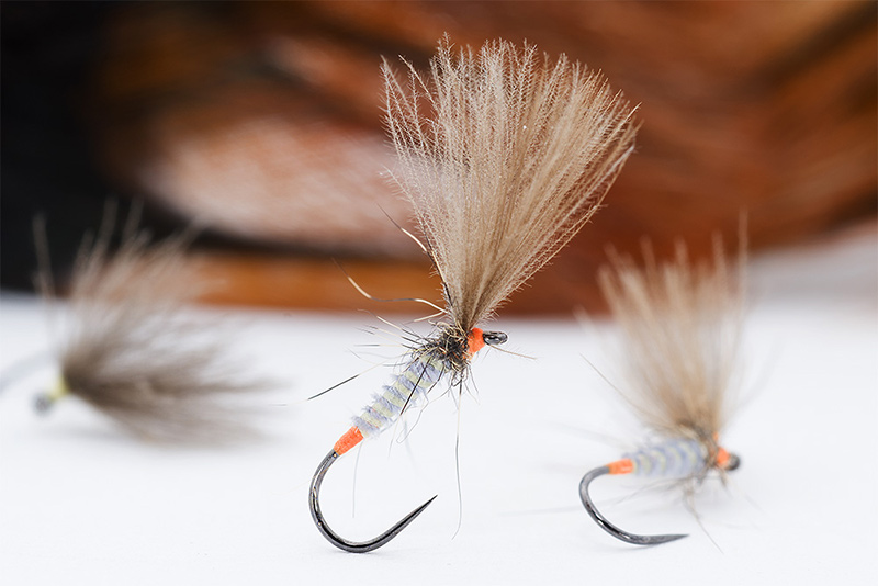 Iron Blue Dun Fly Fishing Dry Brown Rainbow Grayling Trout Flies 
