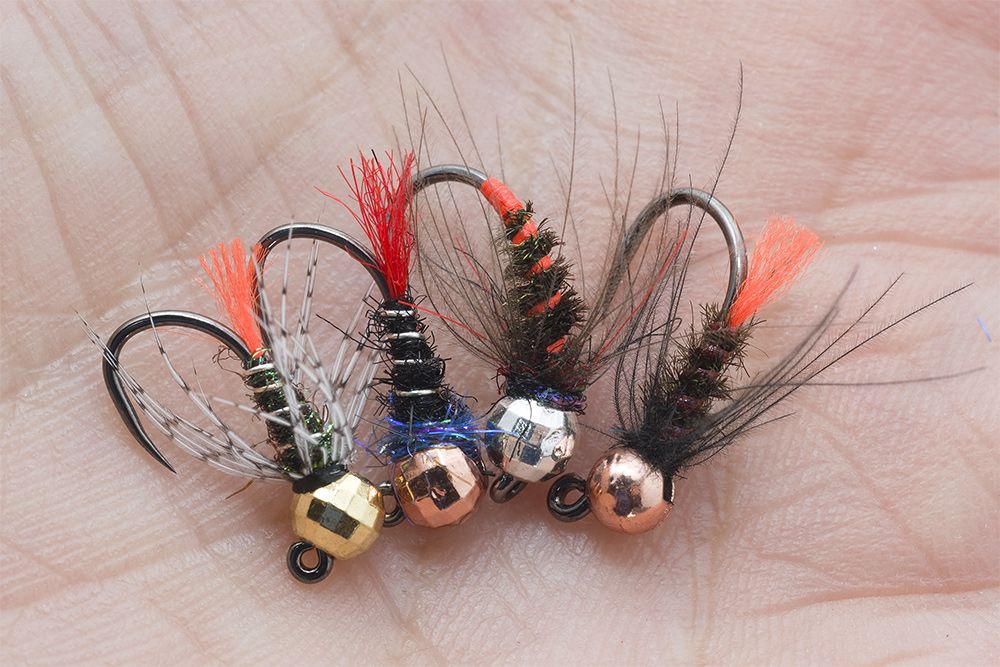 My best 4 variants of Red Tag Nymphs for trout and grayling